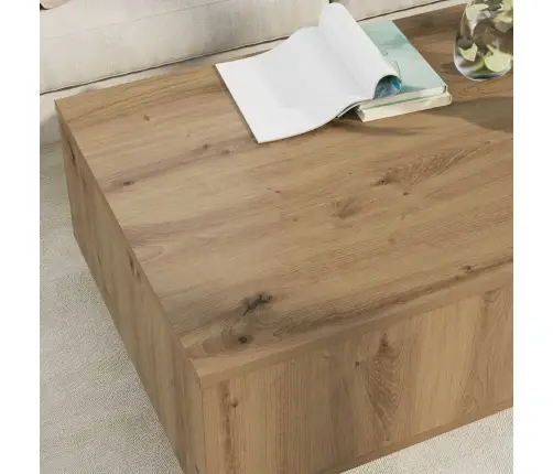 Kafijas Galdiņš Ar Atvilktni Artisānā Ozols 95 X 55 X 31 Cm Vidaxl