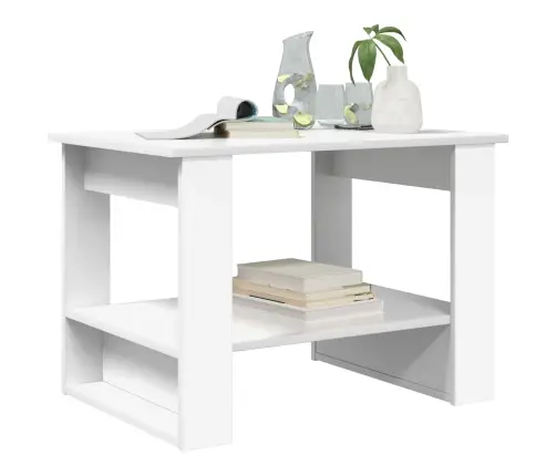 Kohvilaud Valge 72 X 50 X 50 Cm Tehispuit