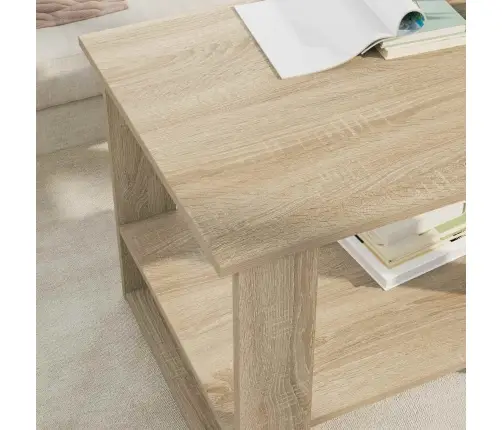 Kafijas Galdiņš Sonoma Ozols 72 X 50 X 50 Cm Inženierijas Koks Vidaxl