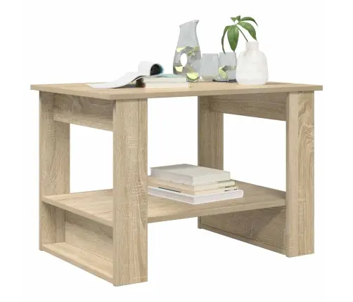 Kafijas Galdiņš Sonoma Ozols 72 X 50 X 50 Cm Inženierijas Koks Vidaxl