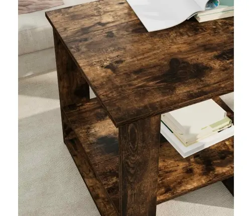 Kafijas Galdiņš Dūmaka Ozols 51 X 50 X 50 Cm Inženierijas Koks Vidaxl