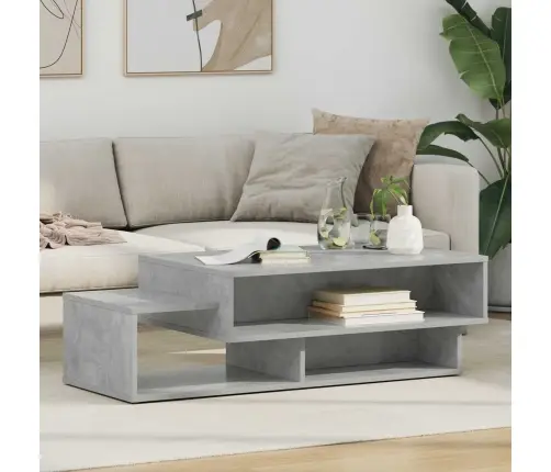 Kafijas Galdiņš Betona Pelēks 105 X 50 X 32,5 Cm Vidaxl