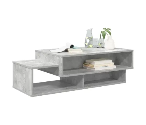 Kafijas Galdiņš Betona Pelēks 105 X 50 X 32,5 Cm Vidaxl