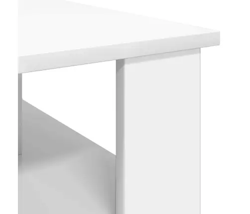 Kafijas Galdiņš Balts 90 X 50 X 40 Cm Inženierijas Koks Vidaxl