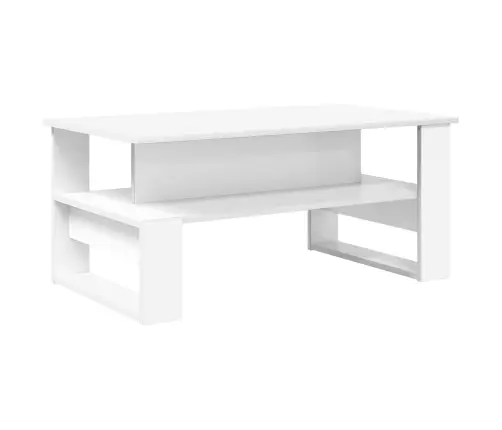 Kafijas Galdiņš Balts 90 X 50 X 40 Cm Inženierijas Koks Vidaxl