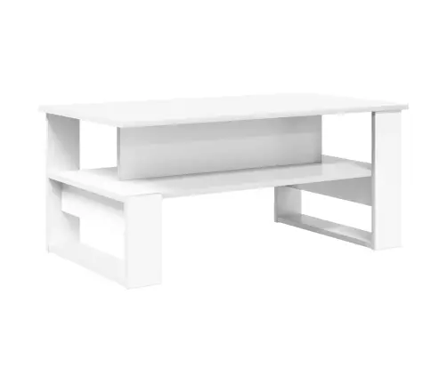 Kafijas Galdiņš Balts 90 X 50 X 40 Cm Inženierijas Koks Vidaxl