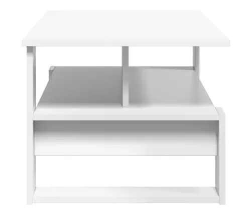 Kafijas Galdiņš Balts 90 X 50 X 40 Cm Inženierijas Koks Vidaxl