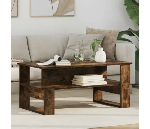 Kafijas Galdiņš Dūmaka Ozols 90 X 50 X 40 Cm Inženierijas Koks Vidaxl