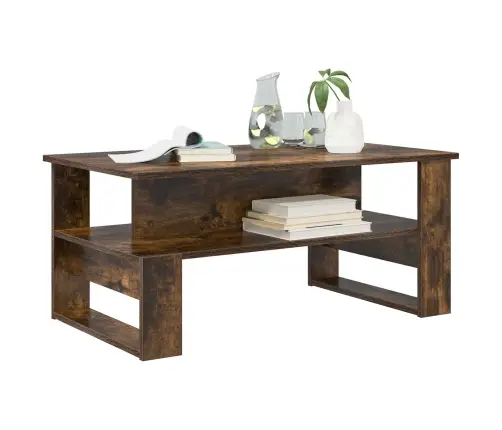 Kafijas Galdiņš Dūmaka Ozols 90 X 50 X 40 Cm Inženierijas Koks Vidaxl