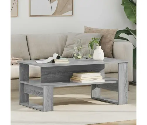 Kafijas Galdiņš Pelēks Sonoma 90 X 50 X 40 Cm Inženierijas Koks Vidaxl