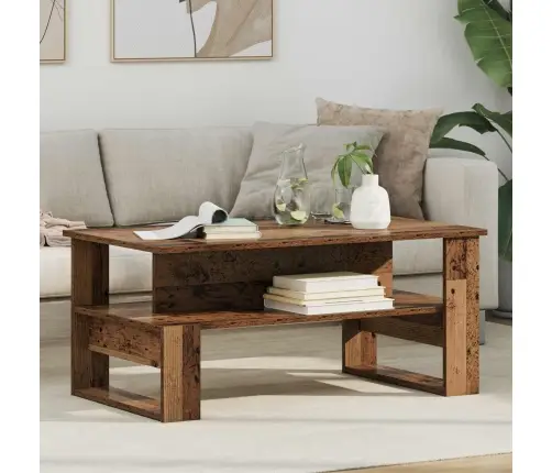 Kafijas Galdiņš Vecs Koks 90 X 50 X 40 Cm Inženierijas Koks Vidaxl