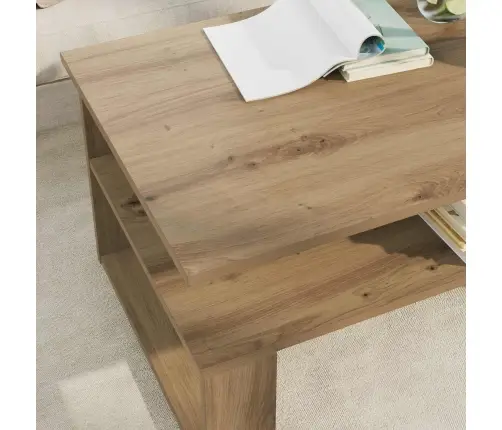 Kafijas Galdiņš Artisānā Ozols 90 X 50 X 40 Cm Vidaxl