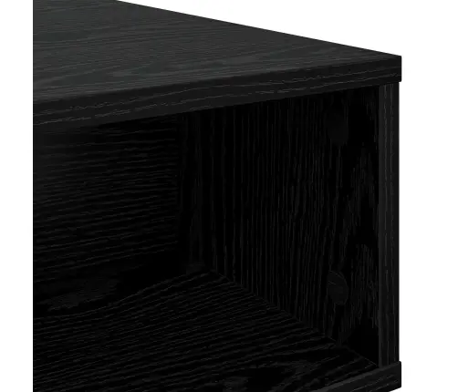 Kafijas Galdiņš Melns Ozolkoks 80 X 46 X 35 Cm Vidaxl
