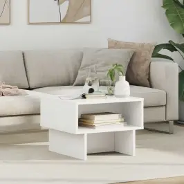 Kohvilaud Valge 48 X 46 X 35 Cm Tehispuit