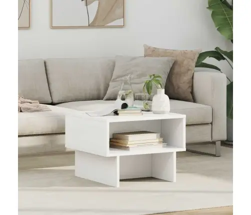 Kohvilaud Valge 48 X 46 X 35 Cm Tehispuit