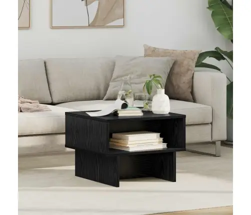 Kohvilaud Must Tamm 48 X 46 X 35 Cm Tehispuit