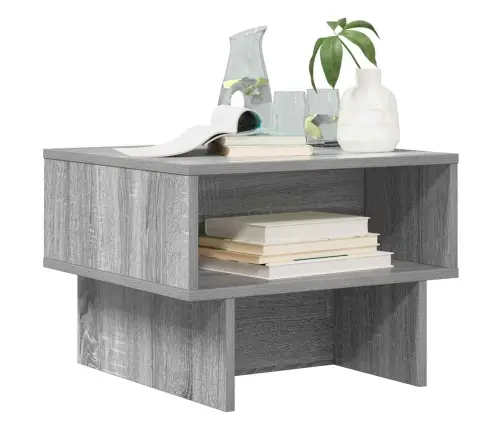 Kafijas Galdiņš Pelēks Sonoma 48 X 46 X 35 Cm Inženierijas Koks Vidaxl