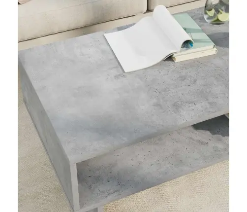 Kafijas Galdiņš Betona Pelēks 100 X 46 X 35 Cm Vidaxl