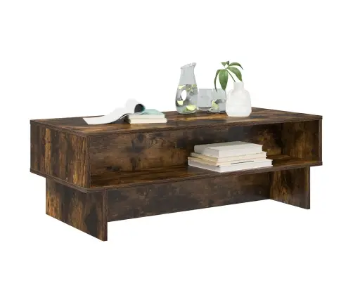 Kafijas Galdiņš Dūmaka Ozols 100 X 46 X 35 Cm Inženierijas Koks Vidaxl