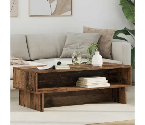 Kafijas Galdiņš Vecs Koks 100 X 46 X 35 Cm Inženierijas Koks Vidaxl