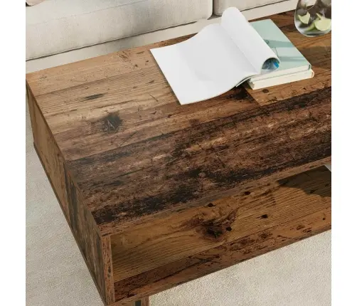 Kafijas Galdiņš Vecs Koks 100 X 46 X 35 Cm Inženierijas Koks Vidaxl