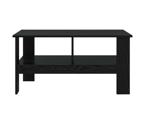 Kafijas Galdiņš Melns Ozolkoks 90 X 50 X 45 Cm Vidaxl