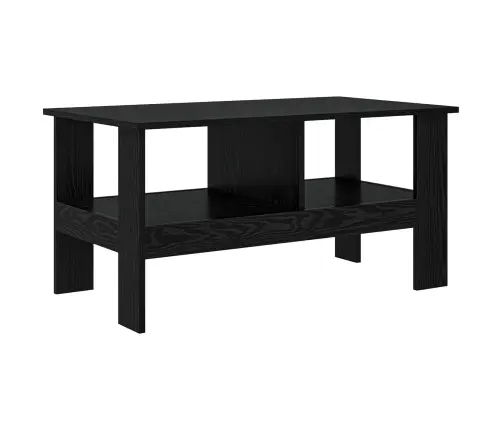 Kafijas Galdiņš Melns Ozolkoks 90 X 50 X 45 Cm Vidaxl