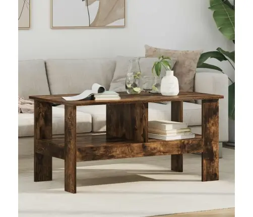 Kafijas Galdiņš Dūmaka Ozols 90 X 50 X 45 Cm Inženierijas Koks Vidaxl