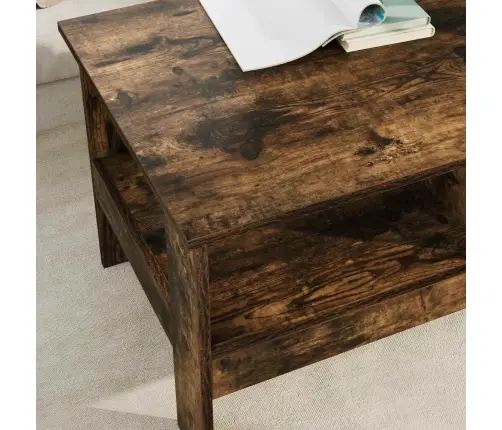 Kafijas Galdiņš Dūmaka Ozols 90 X 50 X 45 Cm Inženierijas Koks Vidaxl