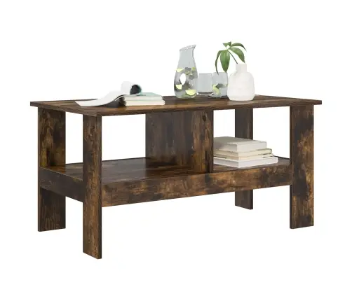 Kafijas Galdiņš Dūmaka Ozols 90 X 50 X 45 Cm Inženierijas Koks Vidaxl