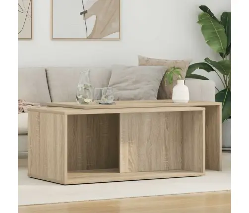 Kohvilauda Komplekt 2 Pcs Sonoma Tamm Tehispuit