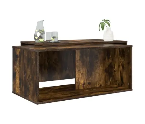 Kavos Staliuko Komplektas 2 Pcs Rūkyta Ąžuolas Apdirbta Mediena