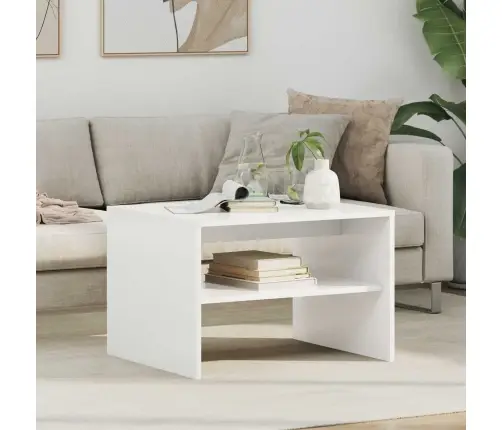 Kohvilaud Valge 60 X 50 X 40 Cm Tehispuit