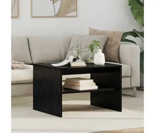 Kohvilaud Must Tamm 60 X 50 X 40 Cm Tehispuit