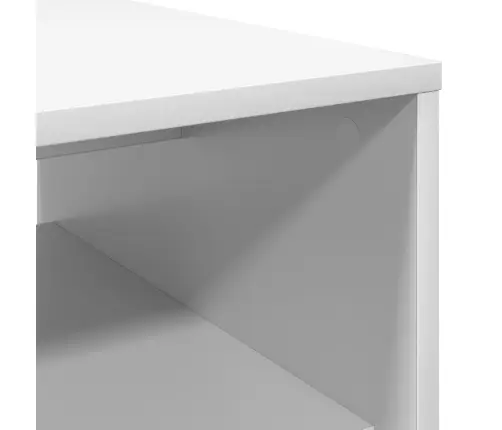 Kafijas Galdiņš Balts 80 X 50 X 40 Cm Inženierijas Koks Vidaxl