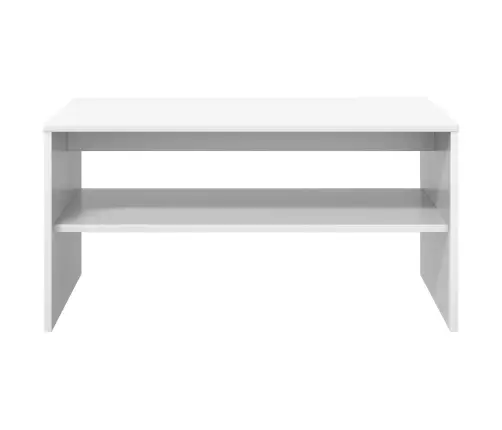 Kafijas Galdiņš Balts 80 X 50 X 40 Cm Inženierijas Koks Vidaxl