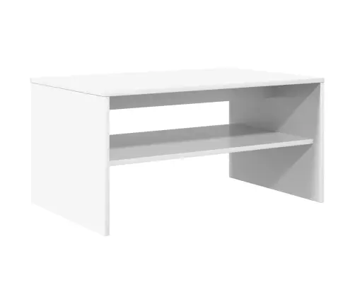 Kafijas Galdiņš Balts 80 X 50 X 40 Cm Inženierijas Koks Vidaxl