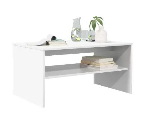 Kafijas Galdiņš Balts 80 X 50 X 40 Cm Inženierijas Koks Vidaxl