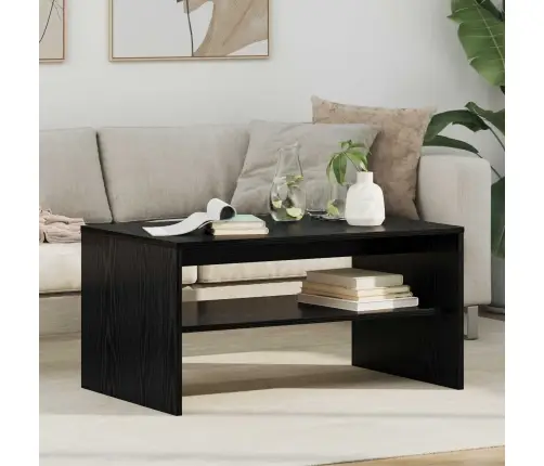 Kohvilaud Must Tamm 80 X 50 X 40 Cm Tehispuit