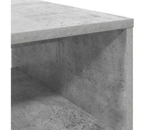 Kavos Staliukas Betono Pilka 80 X 50 X 40 Cm Apdirbta Mediena