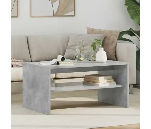 Kavos Staliukas Betono Pilka 80 X 50 X 40 Cm Apdirbta Mediena