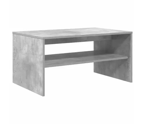 Kavos Staliukas Betono Pilka 80 X 50 X 40 Cm Apdirbta Mediena