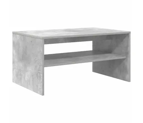 Kavos Staliukas Betono Pilka 80 X 50 X 40 Cm Apdirbta Mediena