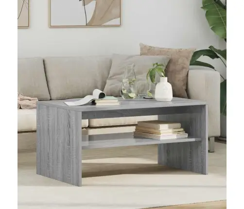 Kafijas Galdiņš Pelēks Sonoma 80 X 50 X 40 Cm Inženierijas Koks Vidaxl