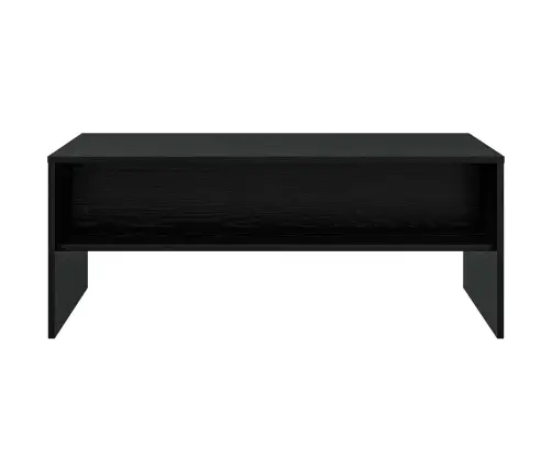 Kafijas Galdiņš Melns Ozolkoks 100 X 50 X 40 Cm Vidaxl