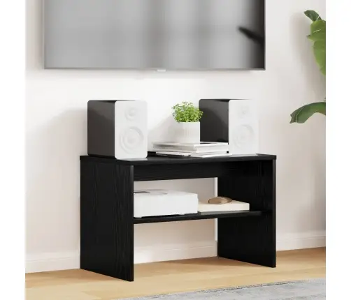 Telerikapp Must Tamm 60 X 35 X 40 Cm Tehispuit