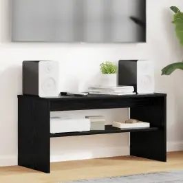 Telerikapp Must Tamm 80 X 35 X 40 Cm Tehispuit