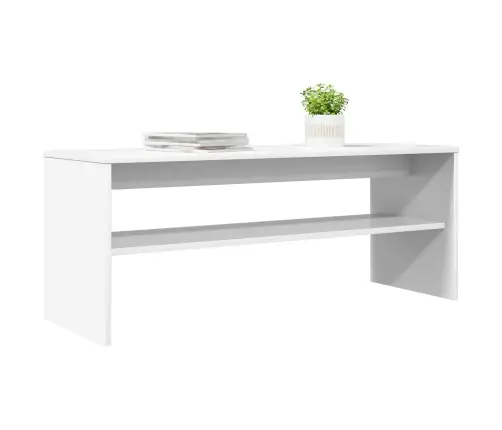 Telerikapp Valge 100 X 35 X 40 Cm Tehispuit