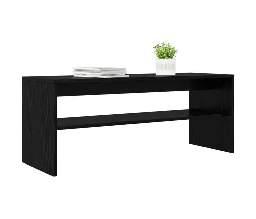 Telerikapp Must Tamm 100 X 35 X 40 Cm Tehispuit