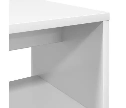 Telerikapp Valge 60 X 30 X 40 Cm Tehispuit